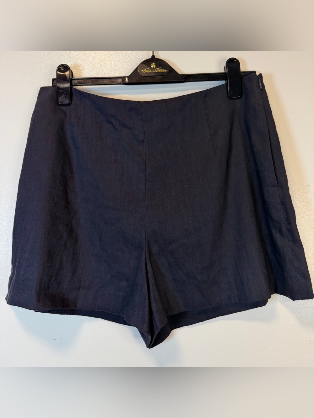 Antonio Melani CLENA Navy Linen Blend Shorts With Pockets Women’s Size 12